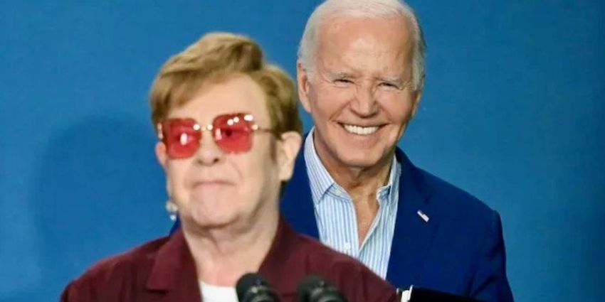  Biden takes stage with Elton John to celebrate LGBTQ milestone