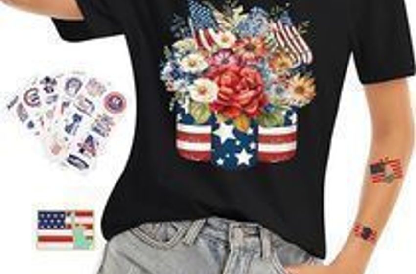  Amazon – Short Sleeve Patriotic T-Shirts $11.39