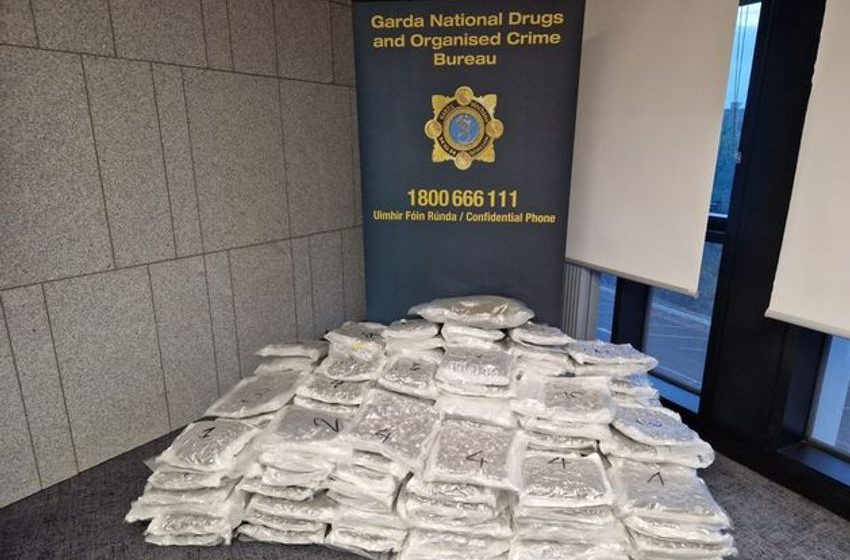  €1.6m of cannabis seized in north Dublin after gardaí swoop on car and arrest man (42)