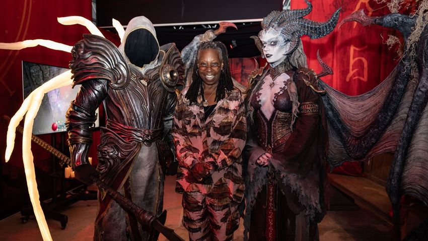  Blizzard mends rift with Whoopi Goldberg at Whoopi Goldberg-themed weed event as Diablo 4’s Lilith presents star with ‘key to hell’