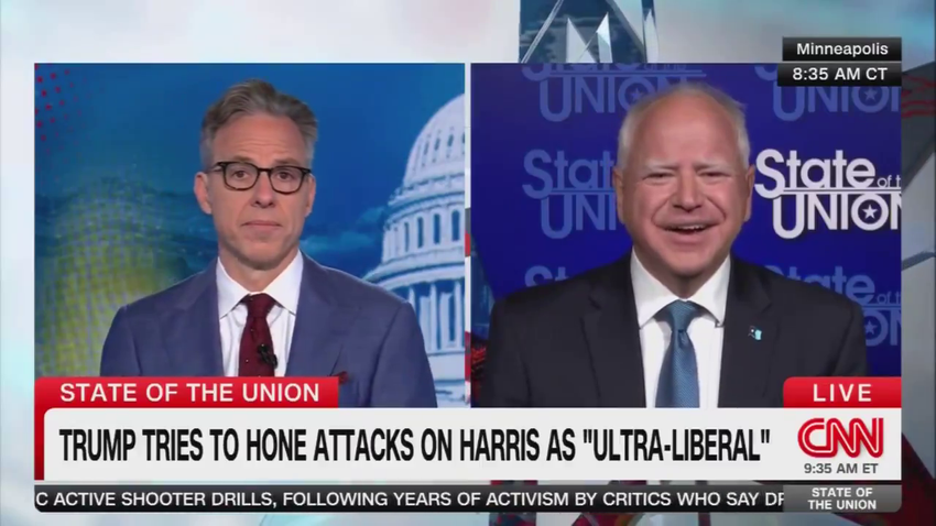  Gov. Walz Swats Down Tapper’s Concern Trolling Over His Progressive Record