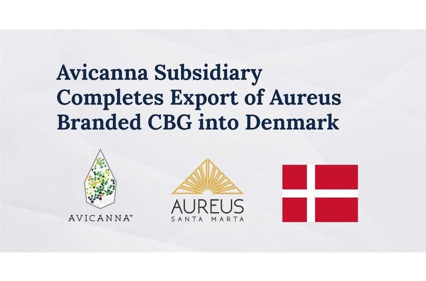  Avicanna Subsidiary Completes Export of Aureus Branded CBG into Denmark