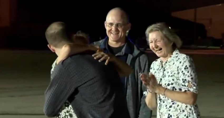  Americans released in prisoner swap with Russia celebrate emotional return