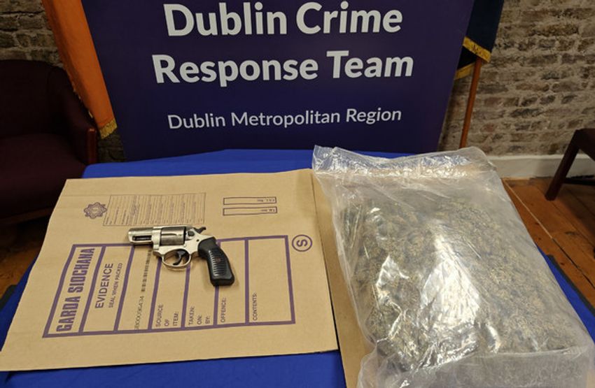  Man arrested after seizure of handgun and €20,000 worth of cannabis in Dublin