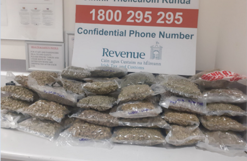  Revenue officers seize €500,000 worth of cannabis found in passenger luggage at Dublin Airport