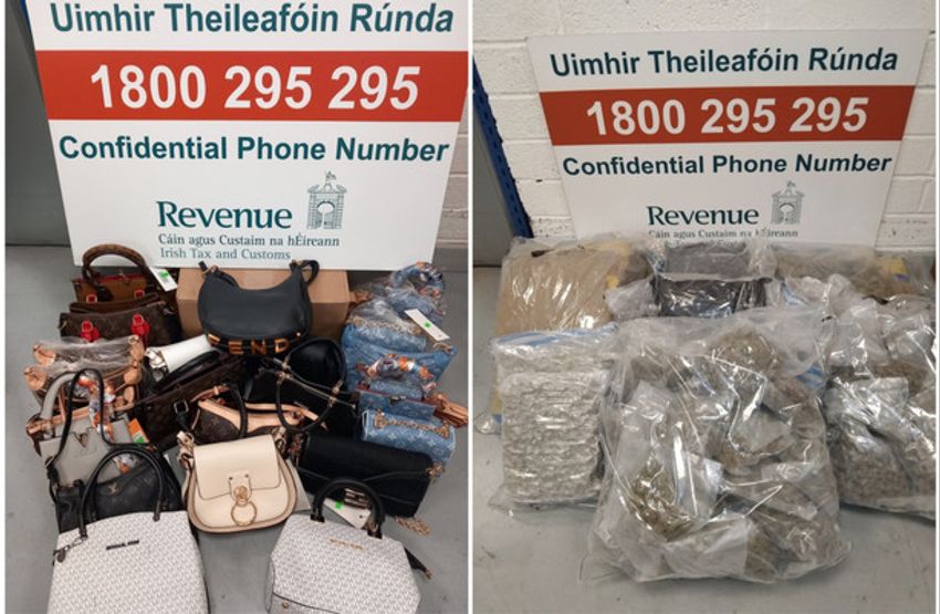  Revenue seize drugs and fake designer goods worth over €670,000 in Dublin