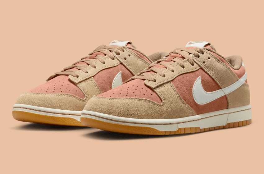  Nike Drapes Premium Suede Over The Dunk Low SE “Hemp”