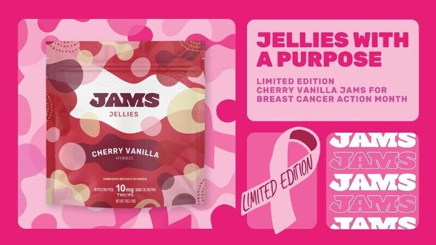  Social Good Cannabis Products – Cherry Vanilla JAMS Jellies Support Breast Cancer Awareness Month (TrendHunter.com)