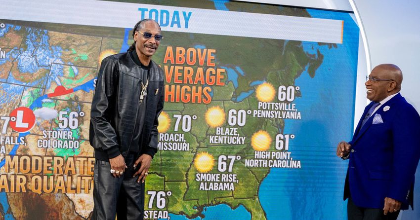  Watch Snoop Dogg take over Al Roker’s job with a cannabis-themed weather report