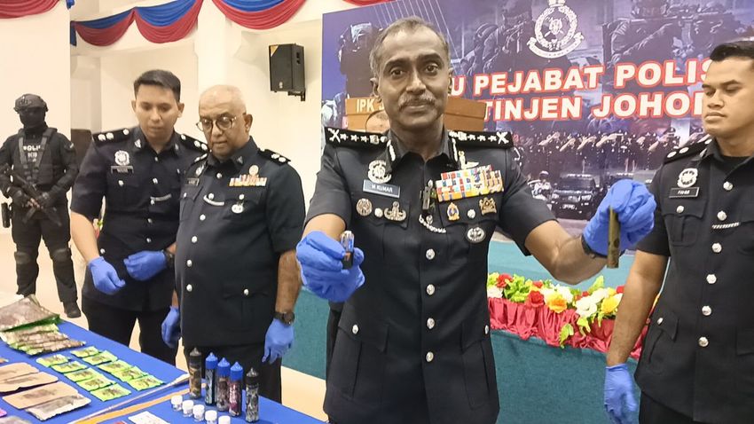  Johor cops bust ‘nomad’ syndicates, seize RM3mil in drugs