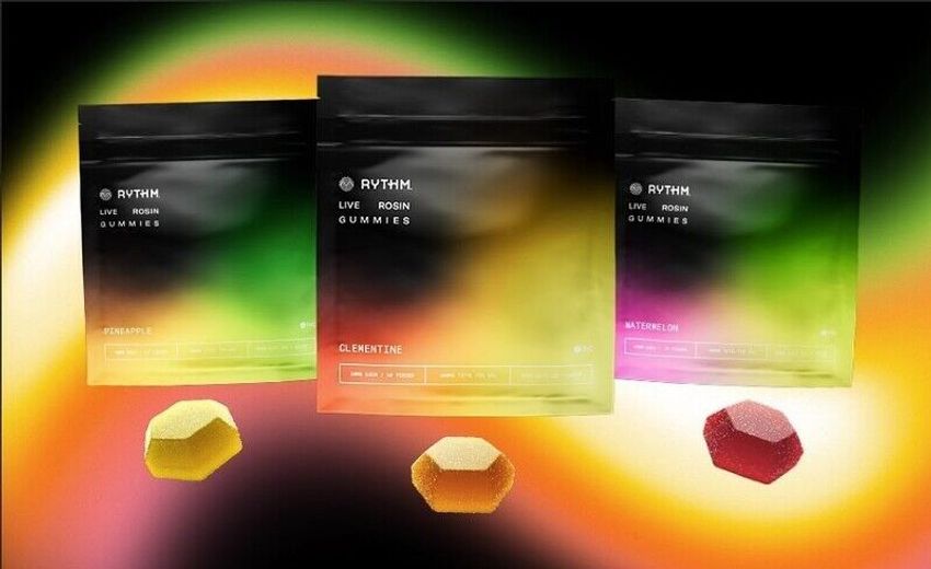  Gem-Like Vegan Cannabis Gummies – The RYTHM Live Rosin Gummies are Made with a Solventless Method (TrendHunter.com)