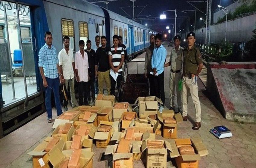  Two Pantry-car workers held with cannabis in Agartala