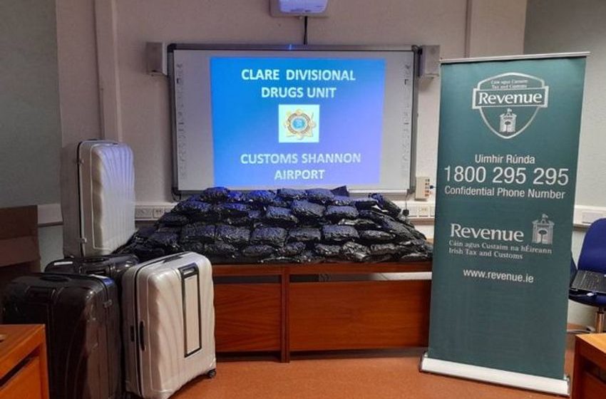  Two women arrested after almost €1.3m worth of cannabis seized at Shannon Airport