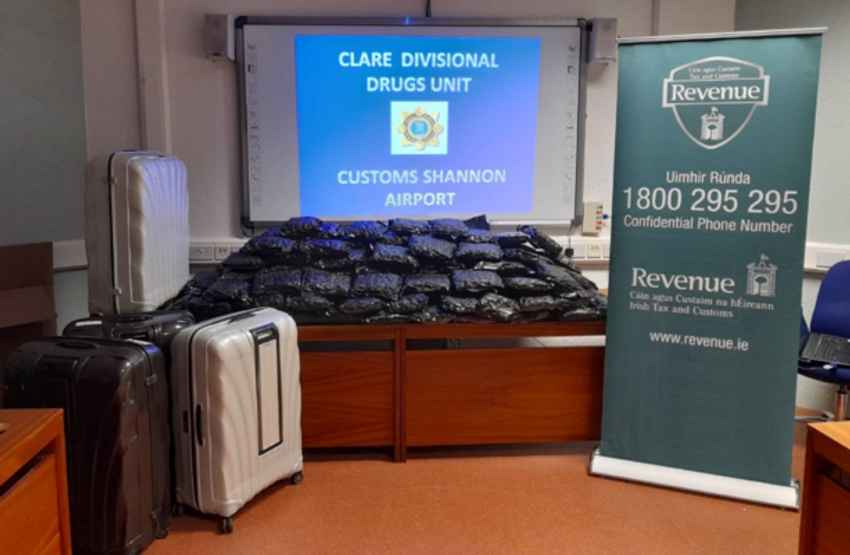  Two women arrested after seizure of €1.28 million worth of herbal cannabis at Shannon Airport