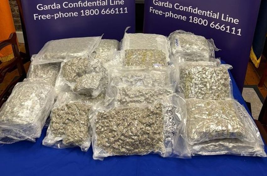  Man (40s) arrested as gardai seize €400k of cannabis in Co Dublin