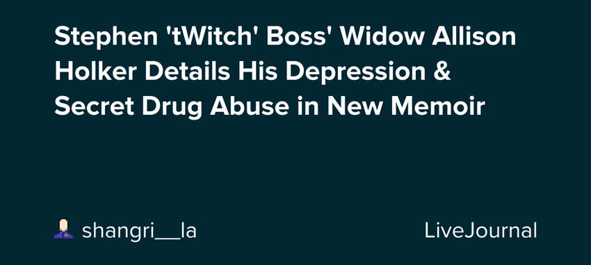  Stephen ‘tWitch’ Boss’ Widow Allison Holker Details His Depression & Secret Drug Abuse in New Memoir