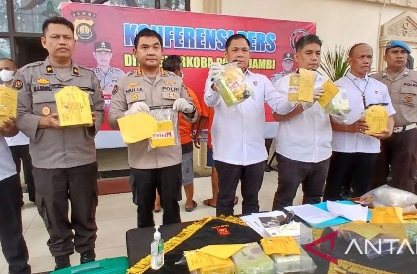  Jambi Police seize Rp166 billion in drugs during 2024