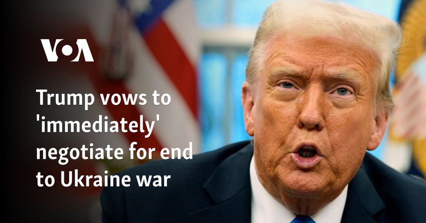  Trump vows to ‘immediately’ negotiate for end to Ukraine war