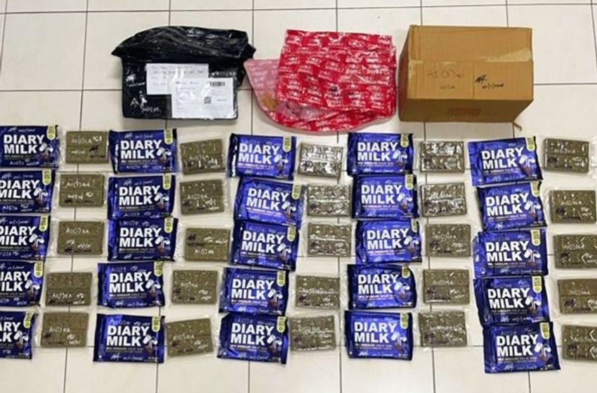  Sarawak customs foils attempt to smuggle cannabis in chocolate wrappers