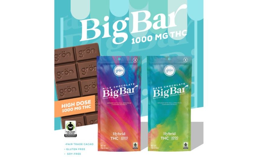  High-Dose Cannabis Chocolate Bars – The Grön BIG BAR Has 1,000mg of THC for Experienced Enthusiasts (TrendHunter.com)